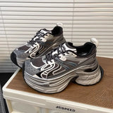 Old Thick Soles Raised Old Dad Shoes Children 2025 Burst Soft-Soled Dirty Shoes Do Not Tired Feet Casual