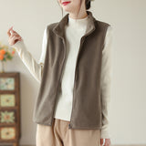 Autumn And Winter New Mother Dress Rocking Velvet Horse Clip Warm Casual Coat Women Fashion Shoulder Vest