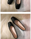 Flat-Soled Single-Shoe Women's Spring 2025 New French Small Fragrant Breeze Bare-Colored Soft-Skind Soft-Tailed Four-Season Evening