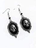 Gothic Punk Skull Decor Earring-Outfit