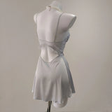Pajamas Summer Women's 2025 Spring And Summer New Pure Wind Ice Ribbon Breast Pad Lace Sling Aja Skirt
