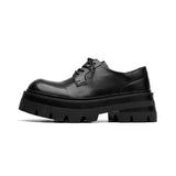 2025 New Platform Korean Version Casual Black Premium Sense Men's Business Fashion Derby