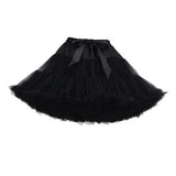 Lolita Petticoats Cosplay Bridal Crinoline Lady Girls Underskirt For Party White Black Ballet Dance Skirt