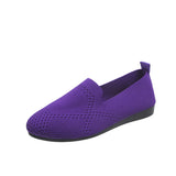 Flat Bottom Flying Light Mouth Single Shoes Women One Foot Hollow Pure Color Lazy Working
