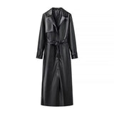 Women's Street Trend Locomotive Wind Sheep Leather