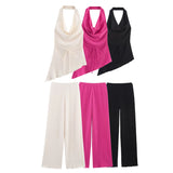 Asymmetric Blouse 0347302 Textured Trousers 0347303