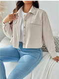 Large Women's Corduroy Short Casual