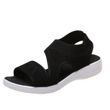 New Large-Size Solid Color Fly-To-Weaving Tight Feet Fish Mouth Slope And Casual Sandals