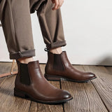 Boots Men's 2025 New British Style Cover Feet Men's Boots Casual One Foot Pedal Martin Boots Men's