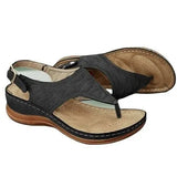Shoes Women's 2025 Slopes And Casual Large-Size Women's Shoes Pure Color Clip Toes Comfortable And