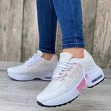 2025 New Casual Sneakers Women's Flying Slopes And Round Head With Mesh Breathable Women's