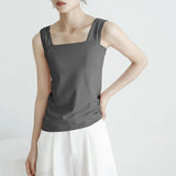 Cotton Jersey 7-Color 2025 New Summer T-Shirt Women's Slings South Korea