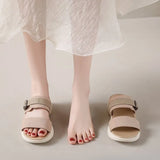 Cool Drag Women Wear 2025 Summer New Slope With A Foot Pedal Cold Slippers Korean Version Of Leisure Word