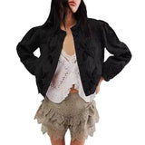 Autumn And Winter Explosion Embroidered Good Quality Washing Cotton Maple Leaf Embroidery Lady Coat Cotton