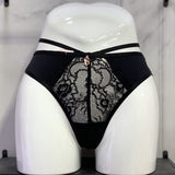 Low-Waisted T-Trousers Sexy Trousers Cotton Crotch Breathable Fine Strip Metal Hanging Water Drill Tong