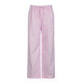 Cloth Forget Lazy Wind Stripes Loose Thin Tie With Low-Rise Slacks Hot Girl Knitted Broad Leg