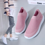 Size Women's Shoes Small White Shoes Women's Mesh Breathable Sports Shoes Summer Running Socks Shoes 46
