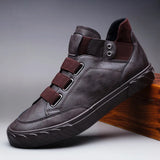 9857 Spring And Autumn Men's High Gang Casual Board Shoes Thick-Soled Men's Single