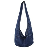 Large Washed Denim Crossbody BagOutfit