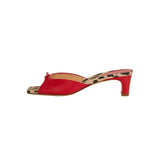 Coarse And Kitten And Muller A Word Bow Sandals French Way High Heel Exposed Cool Slippers