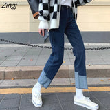 Women New Fashion Slim High Waist All-match College Korean Style Cozy Chic Simple Ins Ulzzang Elegant Full Length