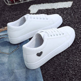 White Shoes Autumn Shoes 2025 New Women's Shoes Korean Version Of Autumn Leather Panel Shoes Students Leisure Spring And Autumn White Shoes Flat