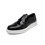 Zingj Small Leather Shoes Men's Business Dress Casual Thick Korean Version Versatile Classic Rock Tide Shoes