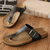 Clip Toe Cool Slippers Women's Summer New Flat-Bottomed Slippers Women's Large-Size