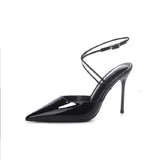 Heel Tips Outside Wearing Casual And Comfortable Sandals 2025 Summer Fashion Niche Design Pure Color High Heel