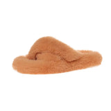Zingj Autumn And Winter New Style Wear Wool Slippers Female Korean Version Student Net Red With The Same Imitation Rabbit Hair Cross Cotton Drag