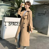 Zingj Trench Coat Female Spring And Autumn 2024 Spring New Medium And Long Korean British Style Small People Wear A