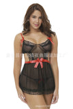 Sexy Black Lace Sling Skirt Perspective Mesh Lingerie