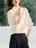 Temperament With Light And Thin Long-Sleeved Casual Shirts In The Spring Of 2025 New Basic Classic Commuter Shirts To Reduce The Age And