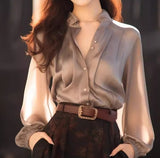 Unique Special To The Ocean To Reduce The Age Of The Beauty Of The Top Design Small Gray Acetic Acid Denatured Shirt Early