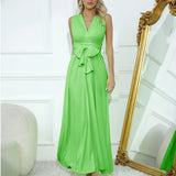 Cross-Back Sexy Tie Dress Long Dress