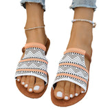 Pingdia Toe Cool Slippers Women's Summer New Fashion Wear Cool Slippers Large Women's