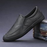 Walk Men's Shoes Cotton Shoes Men's Casual Leather Shoes Korean Trend Low-Top Shoes Autumn And Winter Shoes 9101