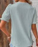 Summer New Holiday Fashion Hollow Short-Sleeved Women's