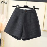 Shorts Women Korean Style All-match Autumn High Waist Clothing Streetwear Casual Trendy New Harajuku Vintage