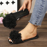 Flat Bottom Square Head Slippers Women New External Wearing Casual Light Beach Cool Slippers