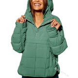 Autumn And Winter New Fashion Loose Long-Sleeved Hooded Cotton Jacket Warm