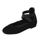 New Shallow Mouth Loosened With Round Head Women's Shoes Flat And Dancing Mom Single Shoe