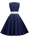 Dress Women Robe Vintage Print Big Swing 50s 60s Retro Rockabilly Pin Up Party Dresses
