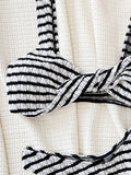 Zingj Single Swimsuit Ladies Split Swimsuit Black And White Contrast Sexy Bikini
