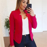 Autumn And Winter New Temu Solid Color Casual Career Small Suit Coat Women's