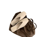 Women Wear Bag Head 2025 New Summer Half-Dragging Women's Shoes Fashion Muller Shoes Net Red Cold Slippers Ins