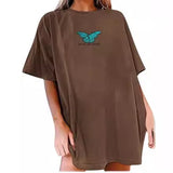 Arts And Chinese Youth Cotton T Short Sleeve Korean Loose Harajuku INS Round-Neck Short Sleeve Shirt Pure Cotton