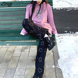 Women Straight Pattern Harajuku Ins Loose All-match Student Autumn Fashion Ulzzang Streetwear Stylish Design Ladies
