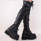 Over-Knee Boots Women 2025 Spring And Autumn New Soft Slope And Long Boots Women Wish Explosive Knight