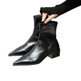 Martin Boots Short Boots Women's Autumn And Winter With Women's Boots Fashion Coarse And Thin Boots Small Design High